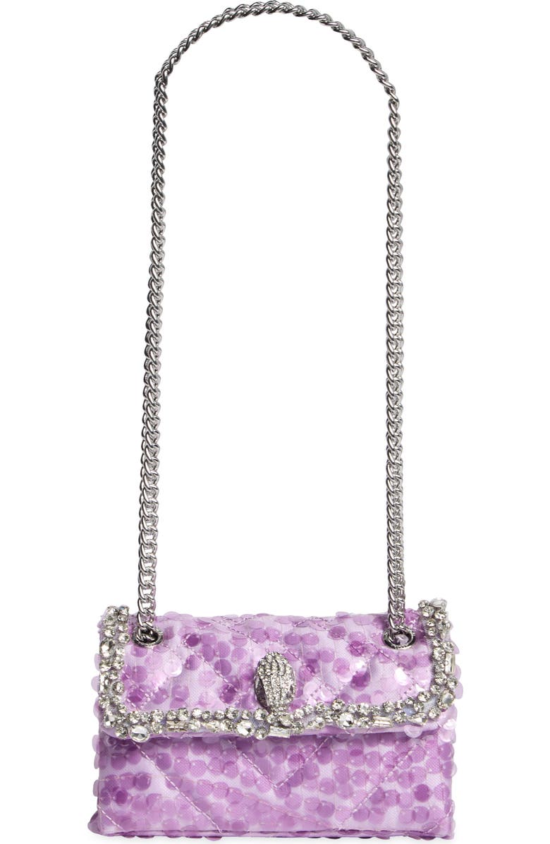 Kurt Geiger London Kensington Embellished Crossbody Bag, Main, color, Light/ Pastel Purple