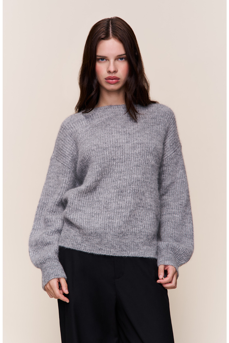 Bobbie Wool Jumper, Main, color, Heather Grey