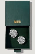 IMBER Rose Statement Stud Earrings