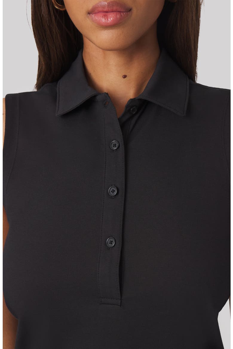 Maggie Sleeveless Golf Polo, Alternate, color, BLACK