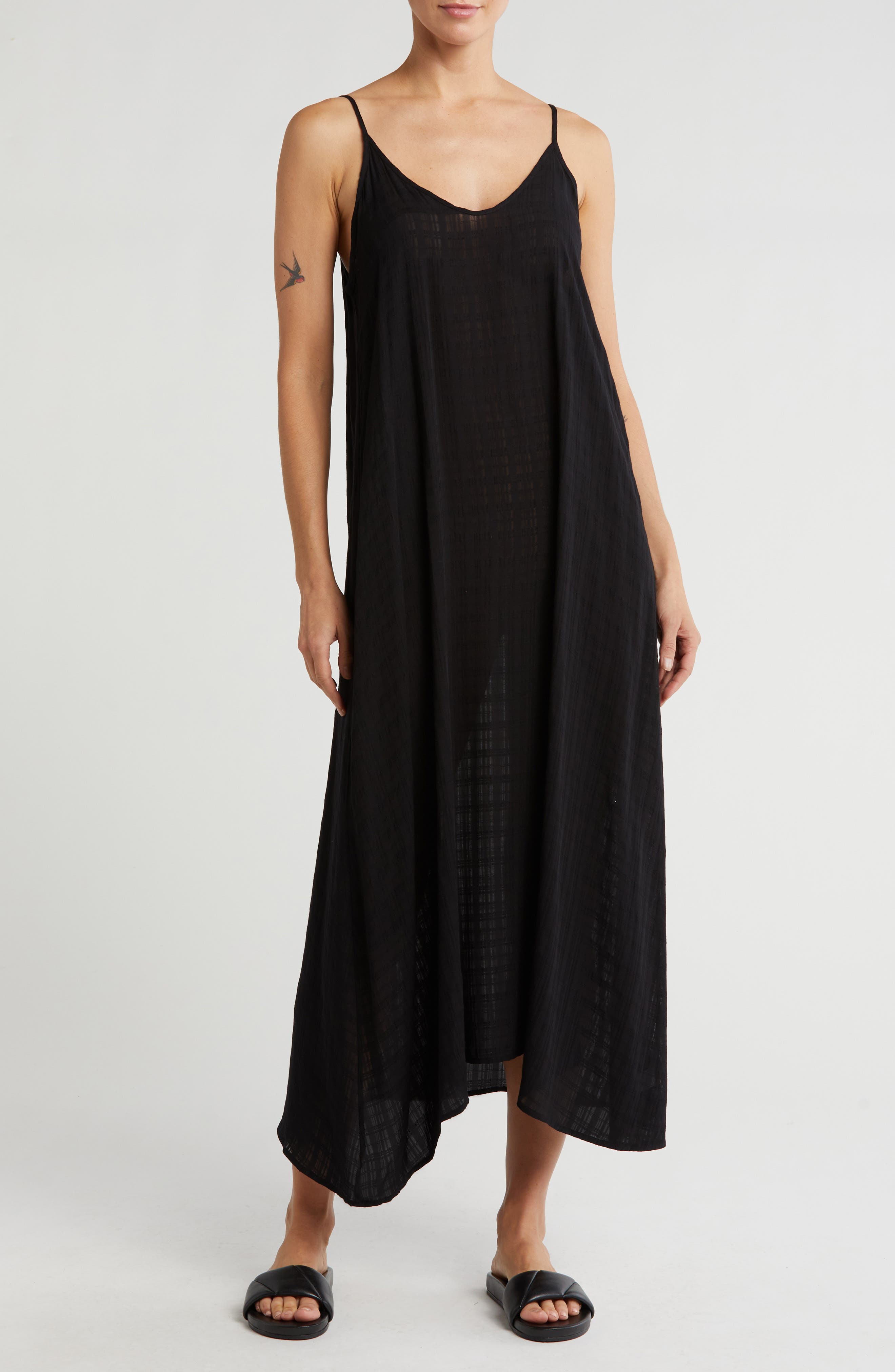 NORDSTROM RACK Textured Flowy Cover-Up Dress