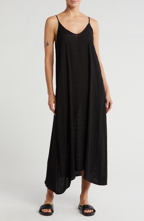Textured Flowy Cover-Up Dress