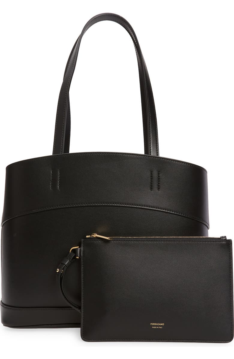 FERRAGAMO Charming Small Leather Tote, Alternate, color,