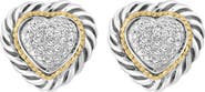 EFFY Diamond Pavé Heart Stud Earrings