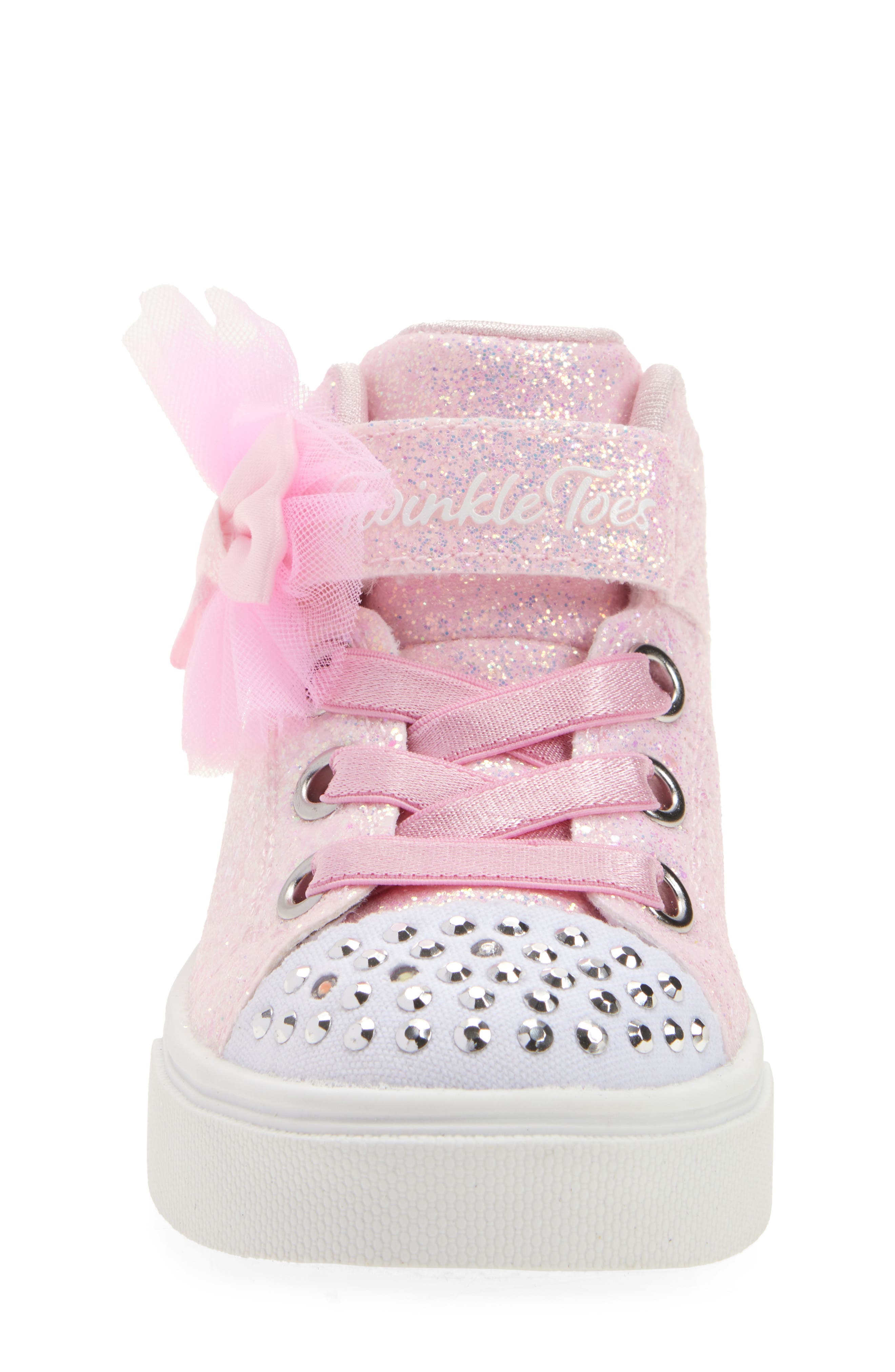SKECHERS Kids' Twinkle Sparks Light-Up Sneaker, Alternate, color, Light Pink