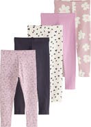 NEXT Kids' 5-Pack Leggings