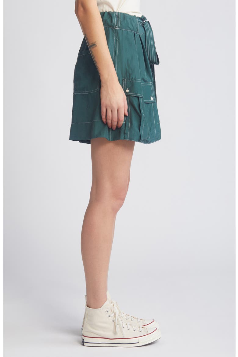 The Silk Cargo Shorts, Alternate, color, DEEP SEA GREEN