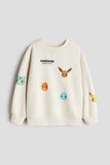 H&M Printed Brushed-inside Sweatshirt
