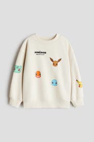 H&M Printed Brushed-inside Sweatshirt