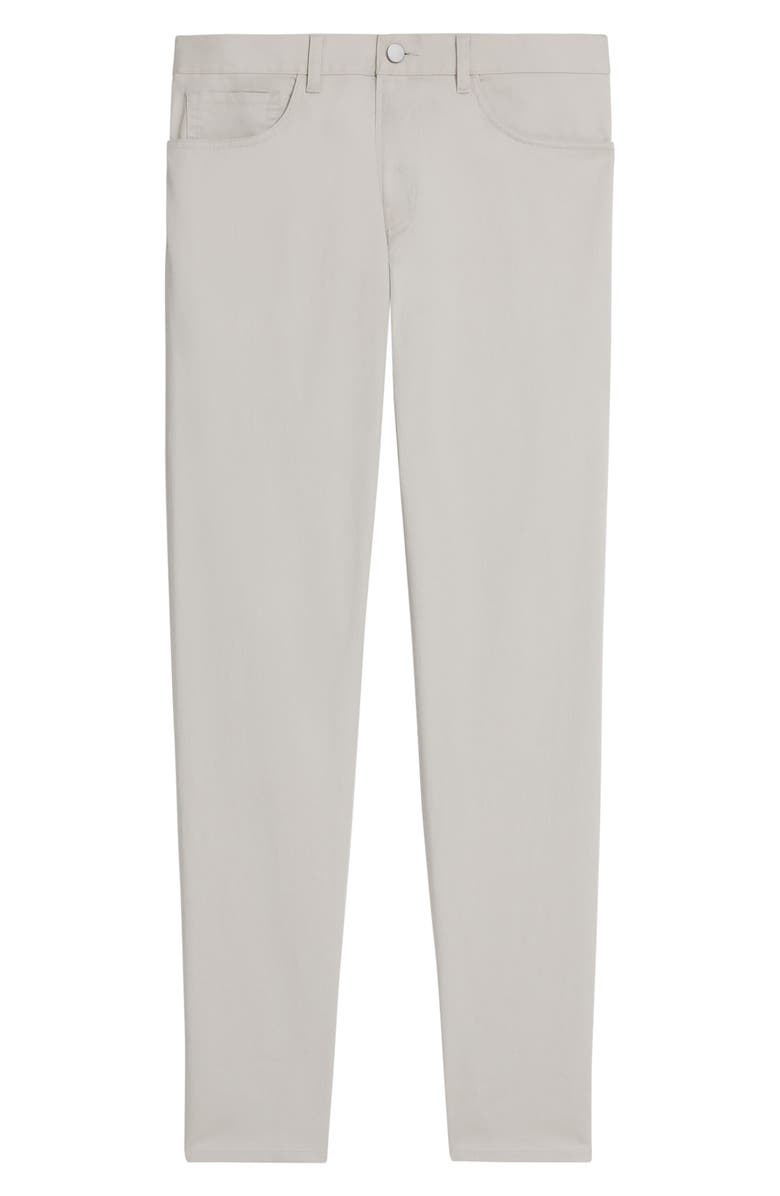Theory Zaine Slim Straight Stretch Five Pocket Pants, Alternate, color, Limestone