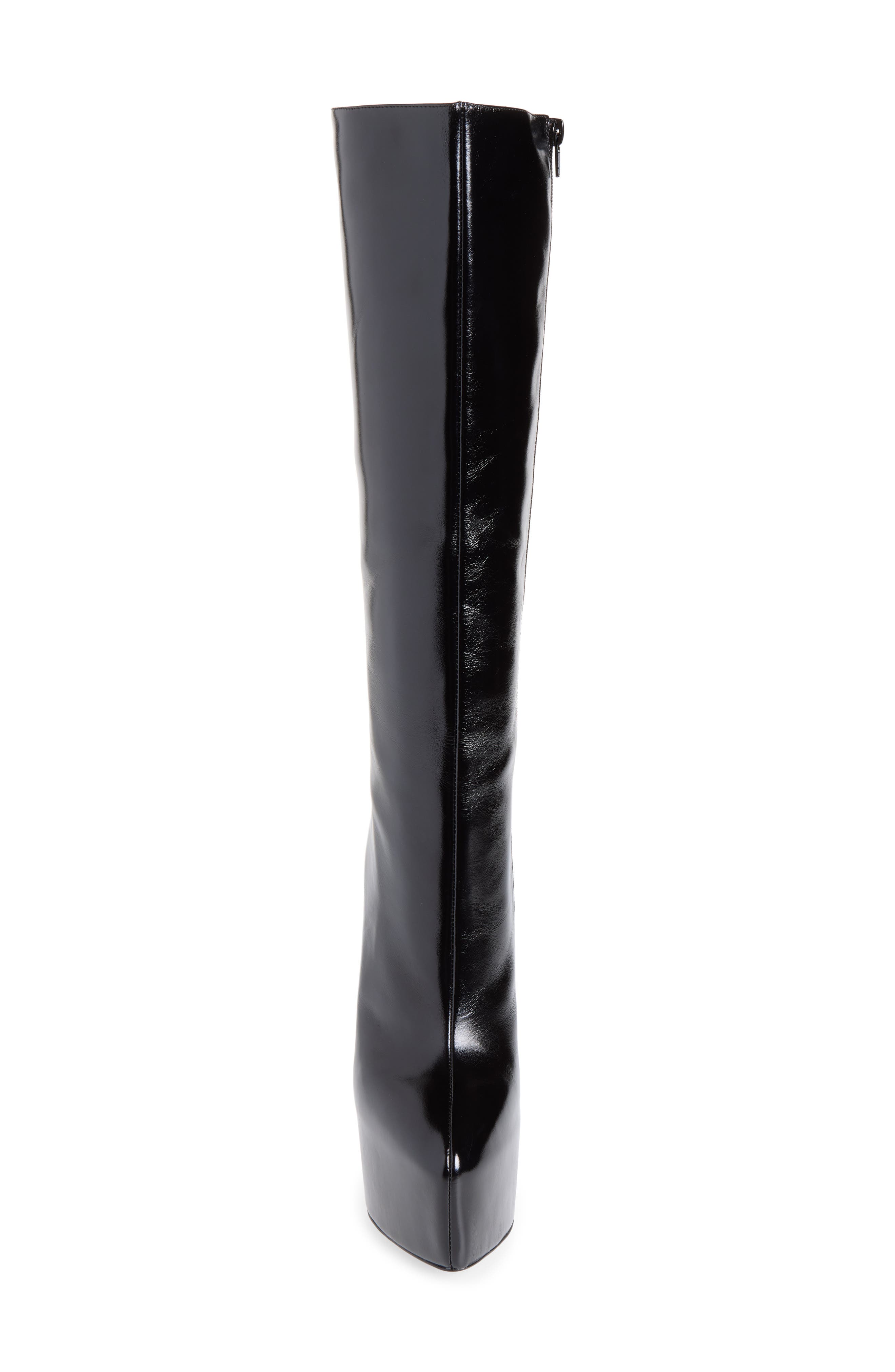 Unleashed Platform Knee High Boot, Alternate, color, BLACK