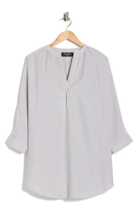 Pinstripe Tunic Top