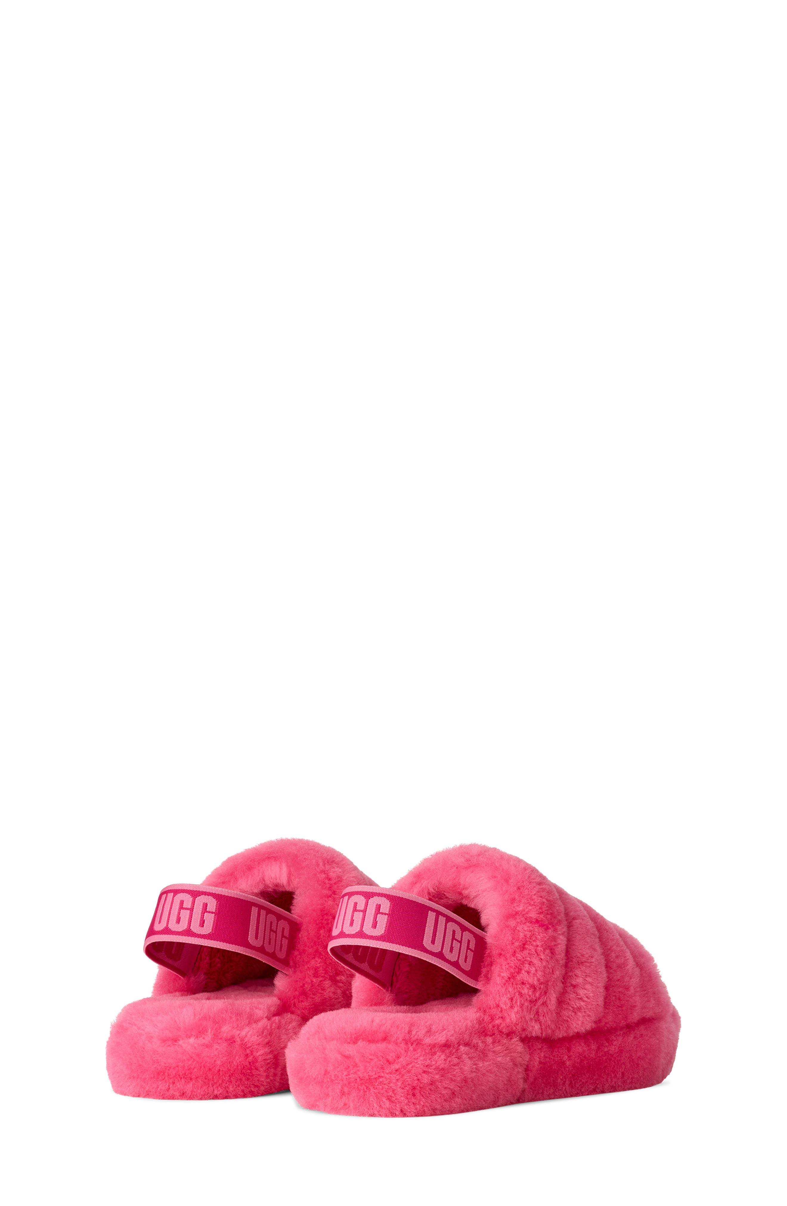 Fluff Yeah Slide, Alternate, color, DEEP CORAL / SACHET PINK