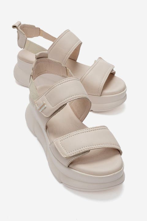 Heleste Leather Platform Sandal