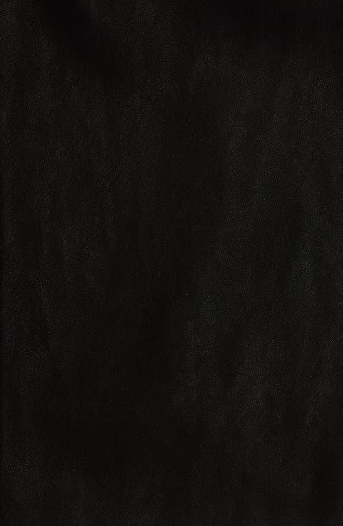 Nordstrom Kids' Faux Leather Wrap Front Skort In Black