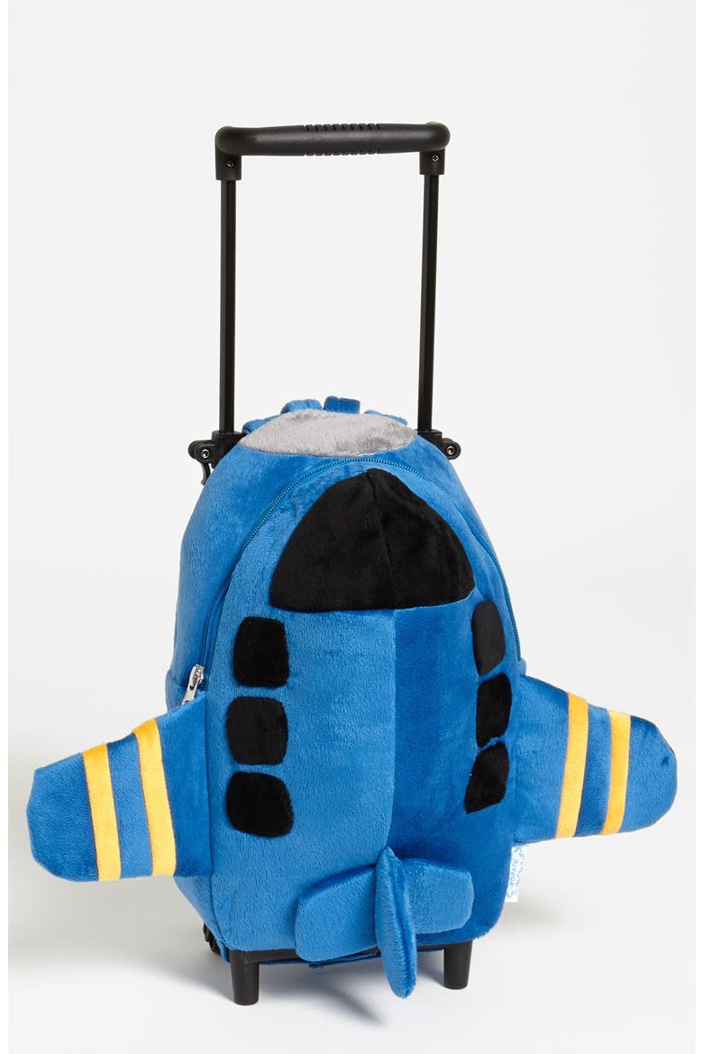 Trolley Rolling Backpack Set, Main, color, BLUE AIRPLANE