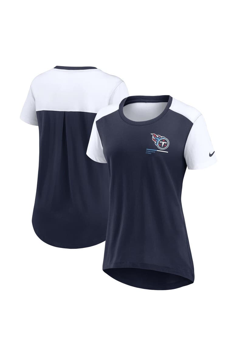 Women's Nike  Navy Tennessee Titans Performance Fashion T-Shirt, Alternate, color, Navy