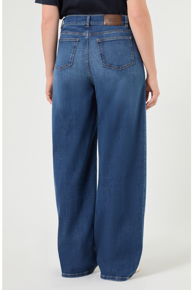 Slana High Waist Wide Leg Jeans, Alternate, color, NAVY