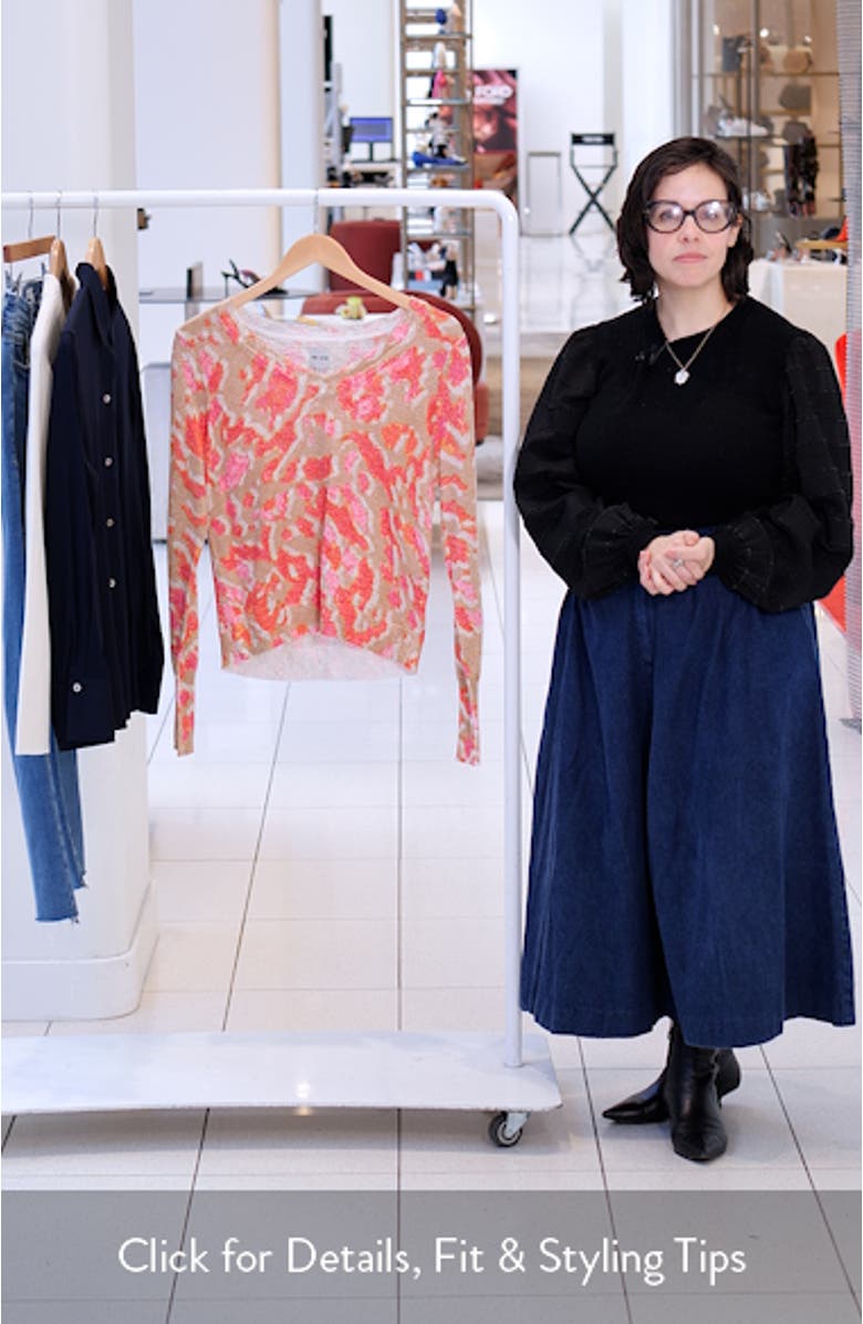 Ikat Cotton Blend Sweater, sales video thumbnail