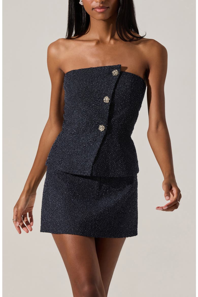 Milani Tweed Miniskirt, Alternate, color, DENIM BLUE