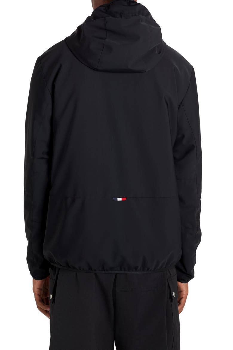 Carrenac Water Resistant Down Jacket, Alternate, color, BLACK