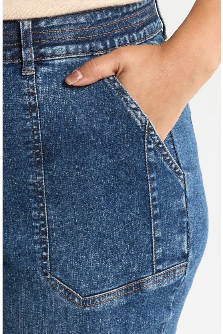 Madison High Waist Bootcut Jeans, Alternate, color, MID BLUE