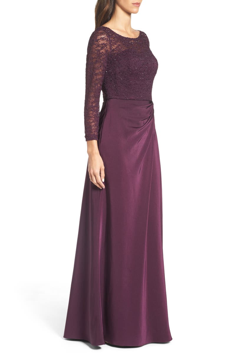 La Femme Embellished Gown, Alternate, color, 
