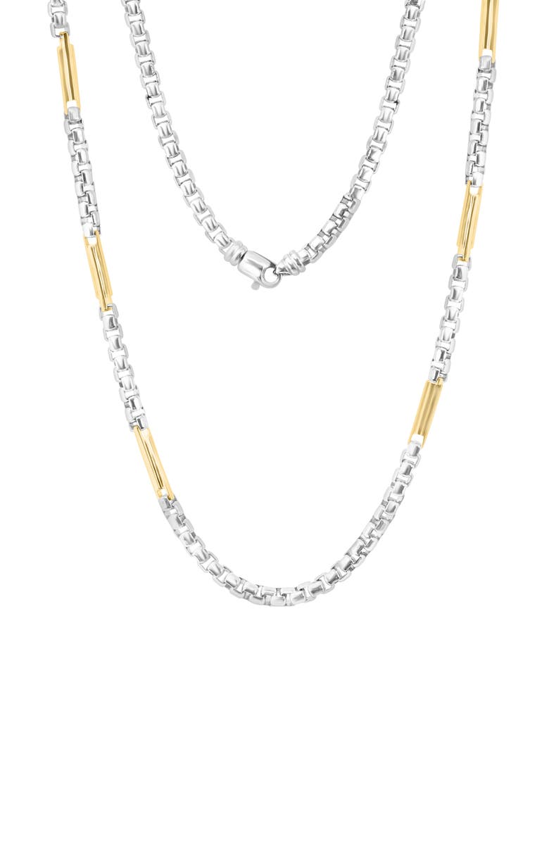 EFFY Men's Two-Tone Mixed Chain Necklace, Main, color,