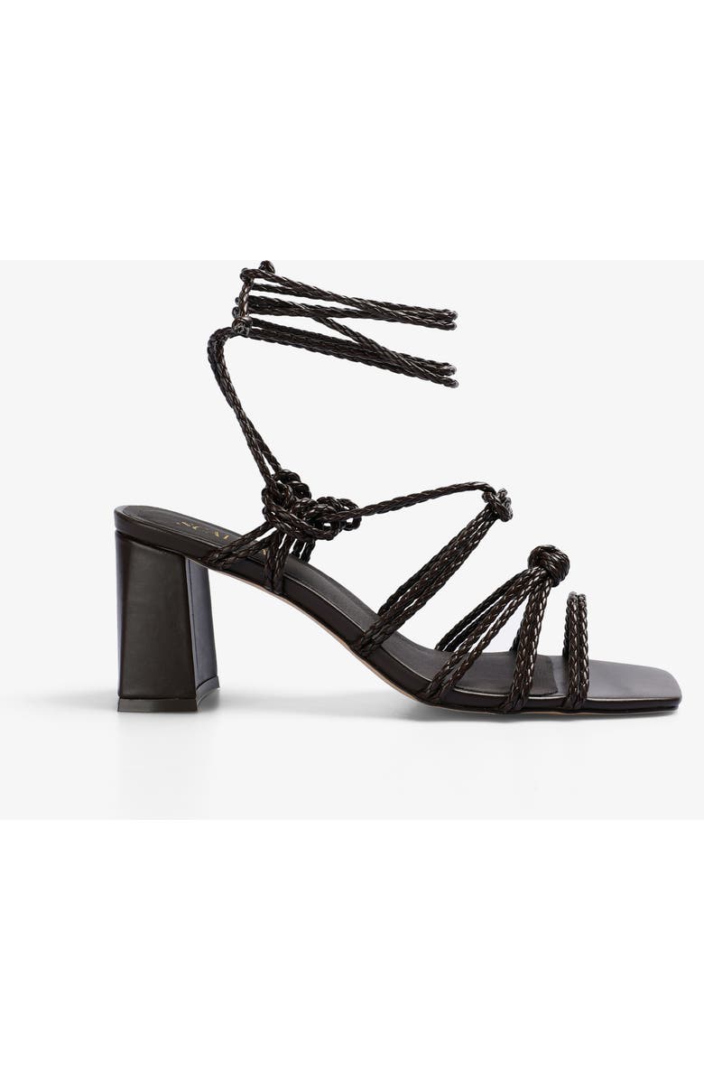 Scalpers Braid Cord Heel Sandal, Main, color, Darkbrown