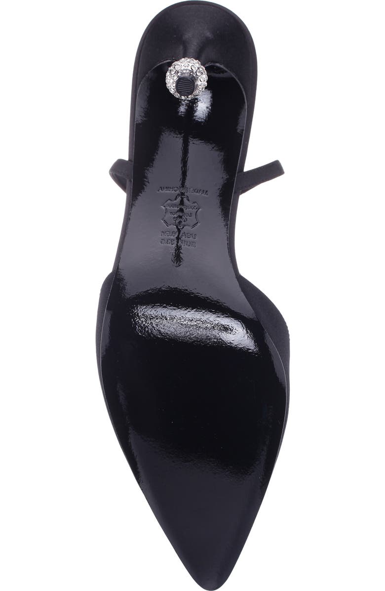 Nina Nasha Ankle Strap Pointed Toe Pump, Alternate, color, Black