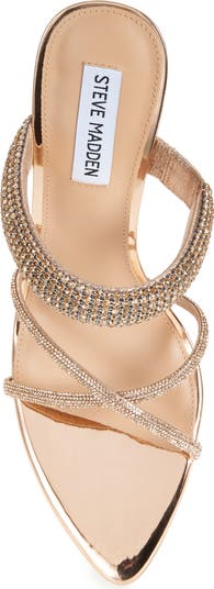 Camina Crystal Strap Slide Sandal