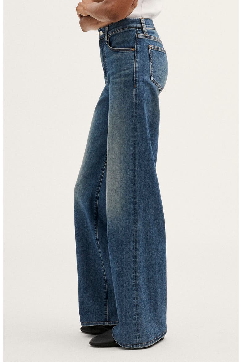 Super Stretch Denim Wide Leg Jeans, Alternate, color, SUNNYSIDE WASH