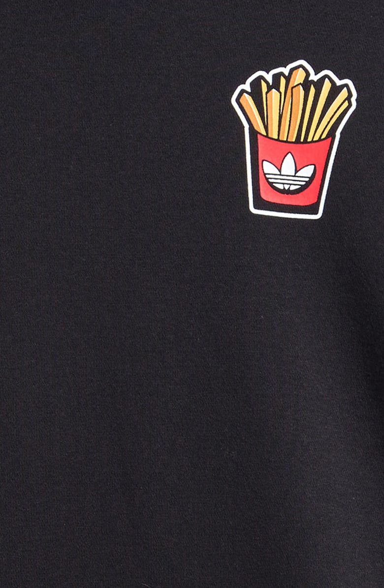 adidas Kids' Hamburger Fleece Hoodie, Alternate, color, Black