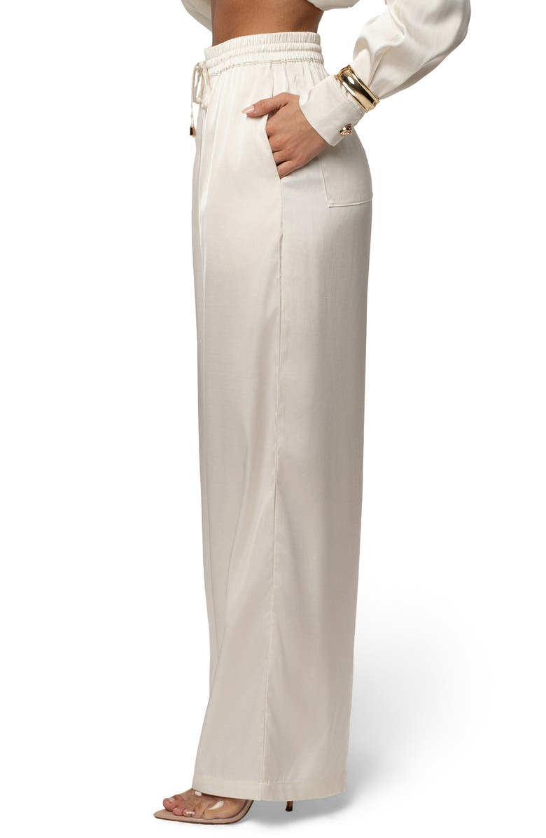 JLUXLABEL Sunny Day Wide Leg Pants, Alternate, color, Ivory