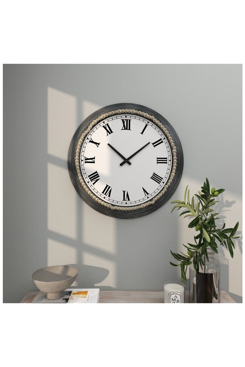 Grey Wall Clock, Alternate, color, GRAY