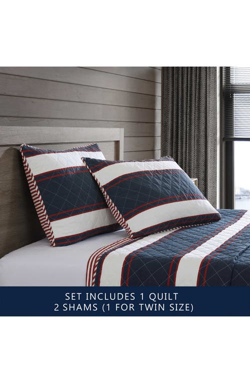 Nautica Wesley Quilt & Sham Set In Navy