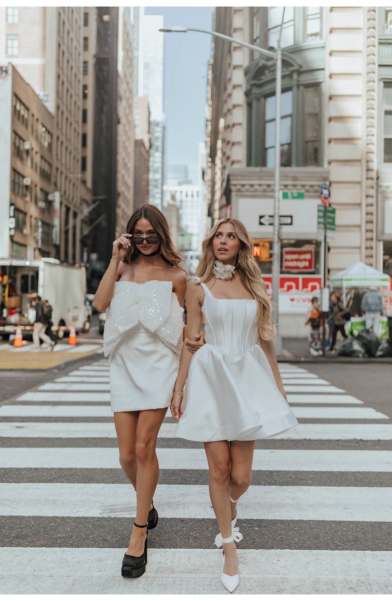 Untamed Petals Chelsea Mini Dress, Alternate, color, Ivory