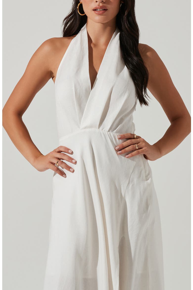 Keava Halter Dress, Alternate, color, WHITE