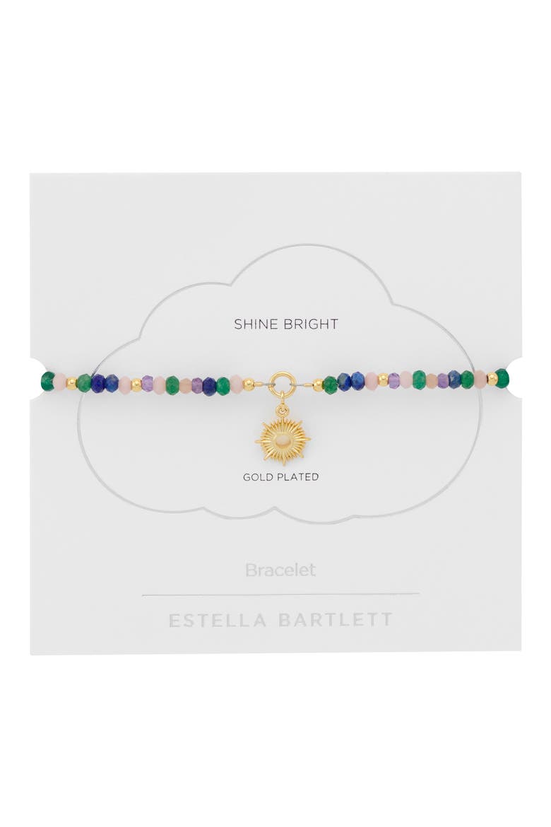 Amelia Shine Bright Mixed Stone Slide Bracelet, Alternate, color, GOLD
