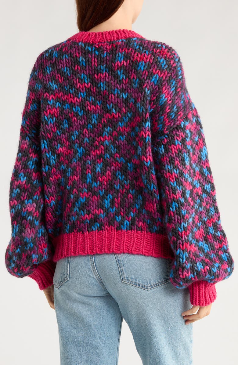 MOTHER The Bell Sleeve Pullover Sweater, Alternate, color, Chunk Of Chain