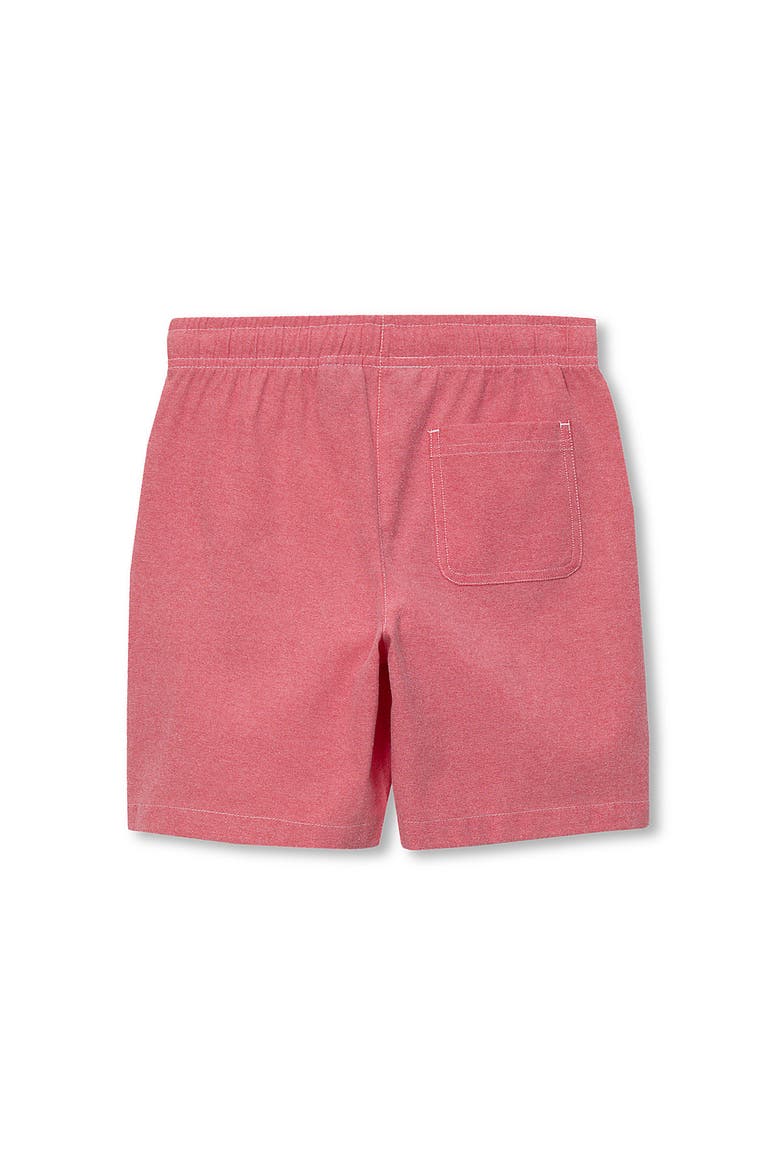 Boys Oxford Pull On Shorts, Alternate, color, Red