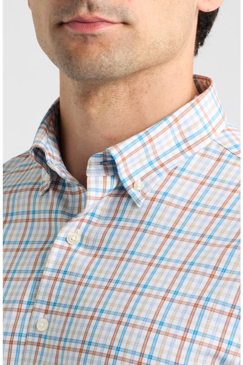 Redwood Check Plaid Long Sleeved Button Down Shirt, Alternate, color, CANYON