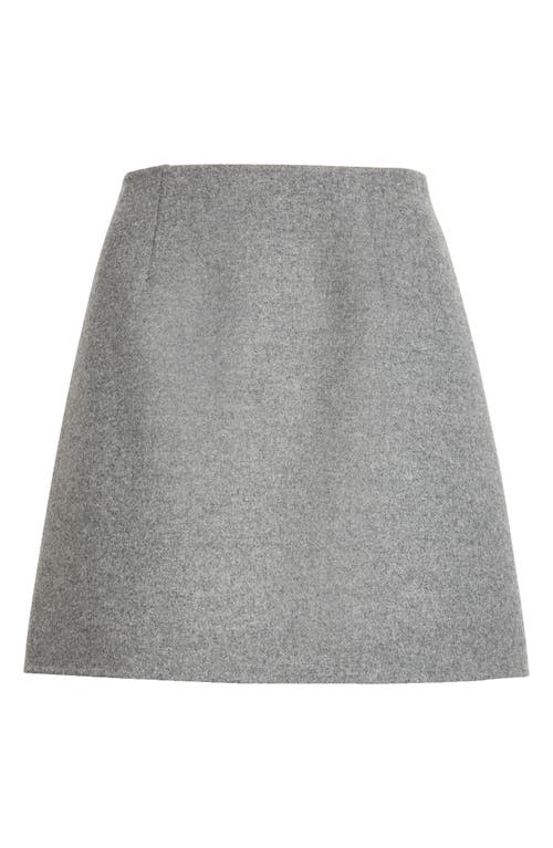 Carolina Herrera Virgin Wool Mini Skirt In Gray