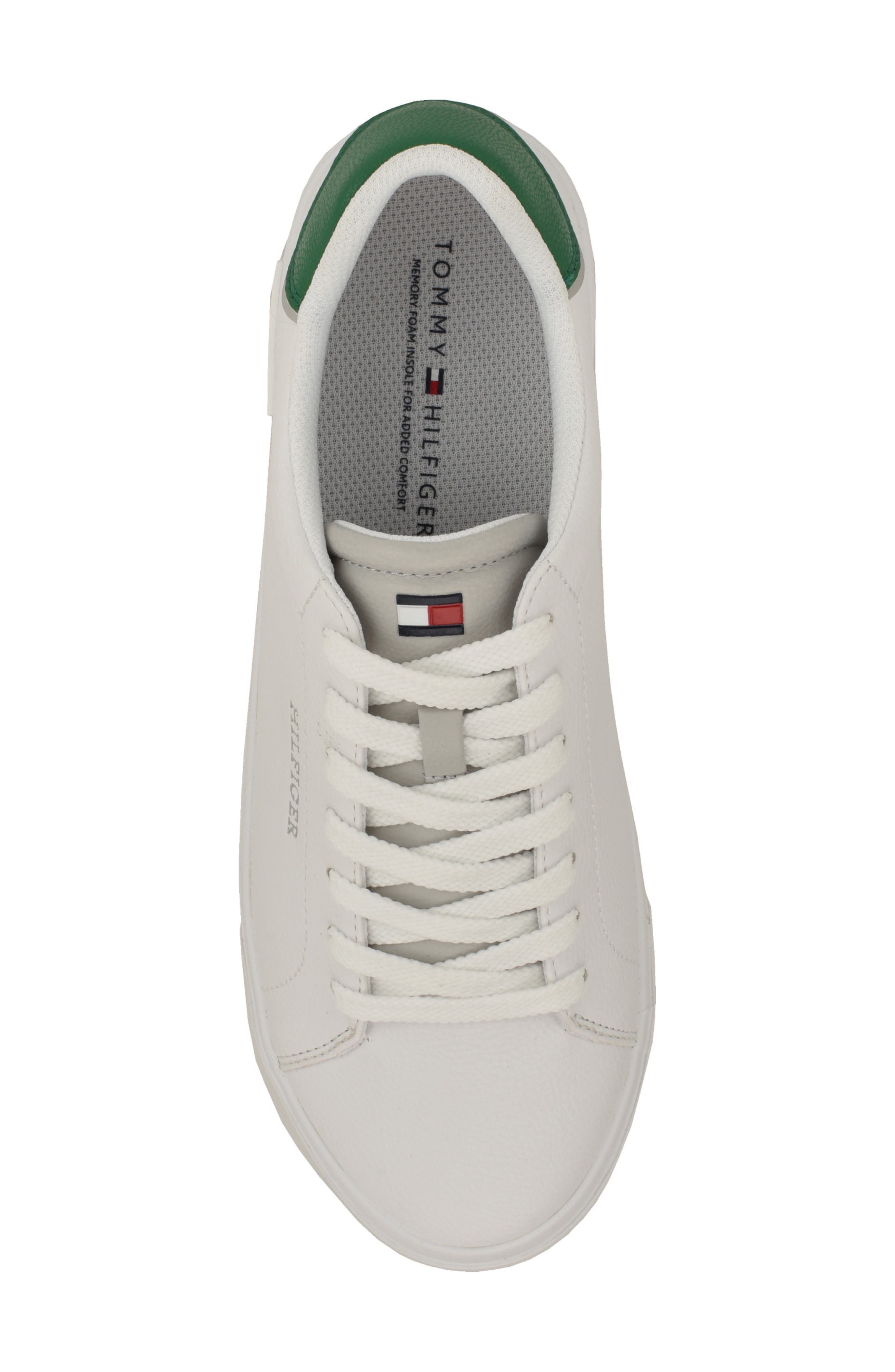 Tommy Hilfiger Rawly Low Top Sneaker, Alternate, color, White/ Green