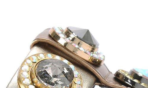 Kurt Geiger Leather Orson Crystal Sandals