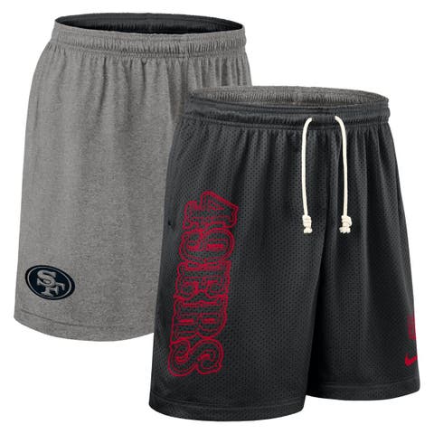 Men's Nike Black San Francisco 49ers Sideline Reversible Performance Shorts