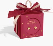 A Littles & Co 'Happy Holidays' Earring Bauble in Gold-Tone Plating