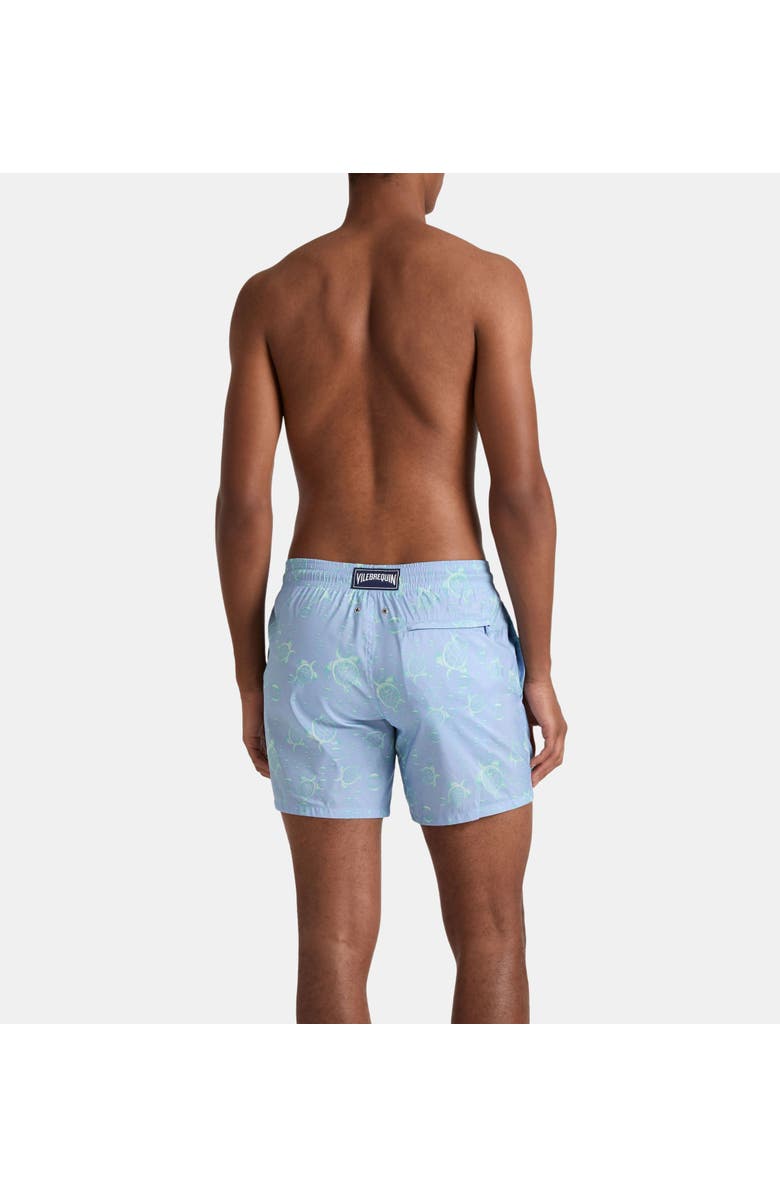 Vilebrequin Ultra-light and packable Swim Trunks, Alternate, color, Cyan