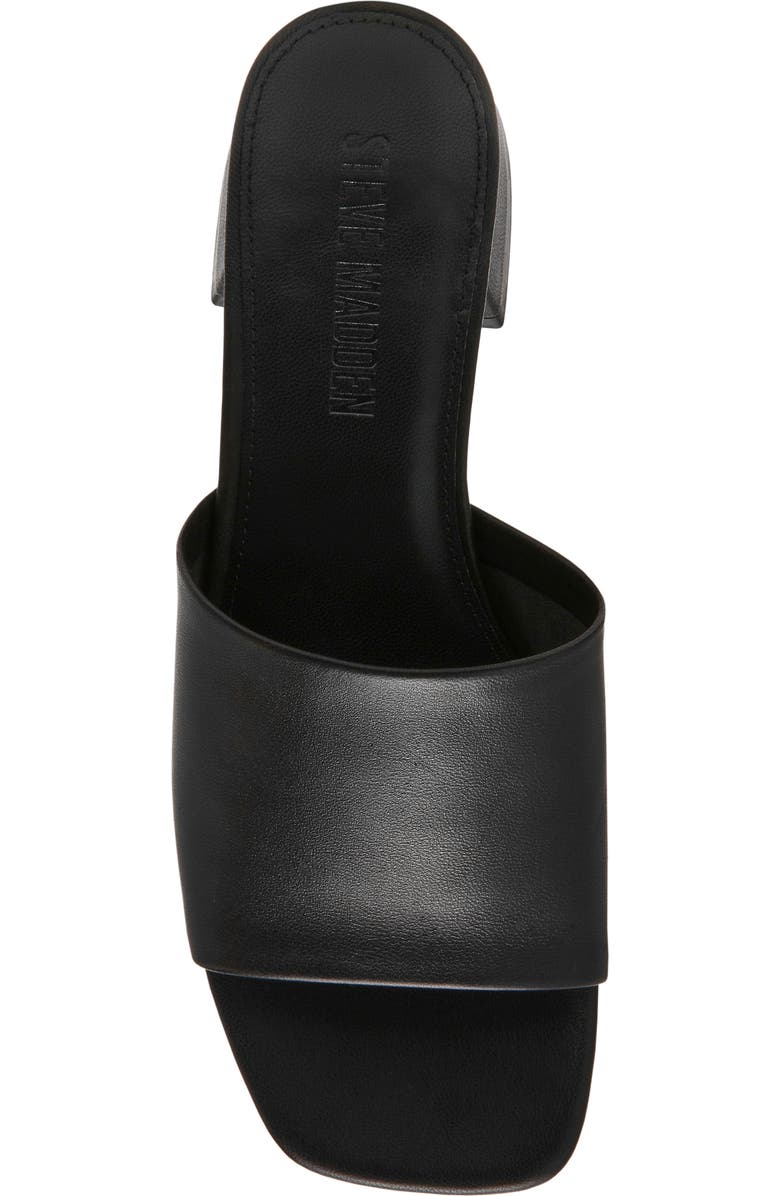 Steve Madden Montgomery Block Heel Sandal, Alternate, color, Black Leather