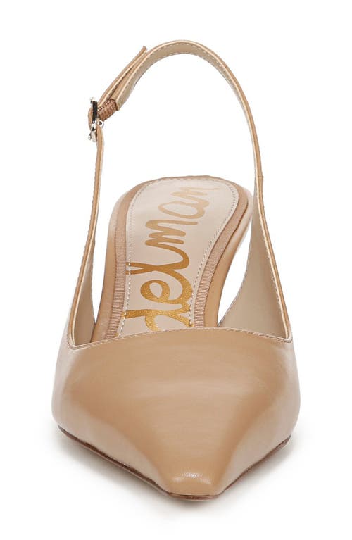 Sam Edelman Bianka Slingback Pump French Sand Leather In French Sand